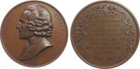 Switzerland Geneva bronze medal 1891 Jean-Jeacques Russeau