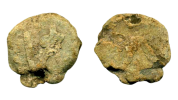 Kievan Rus', monetary seal, 1068, Lead, Princely sign (crossed И) / Lambda letter (Λ) (70003984)