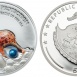 2016 Palau silver coin with embedded freshwater pearl