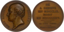 Switzerland, medal, 1837, AU, Bronze, Marc Auguste Pictet