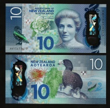 New Zealand 10 Dollars 2015 UNC Polymer KATE SHEPPARD P-NEW
