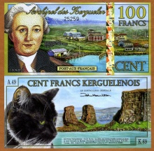Kerguelen Island 100 Francs 2012 Polymer UNC New Holographic S/S