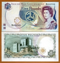 Isle of Man 5 pounds ND (1983 issue) 2015 sig. UNC P-41 (41c)