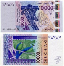 West African States Benin 10000 Francs 2003 (2009) UNC P-218B
