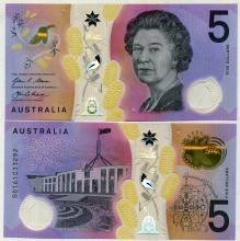 Australia 5 Dollars 2016 Polymer UNC P-NEW