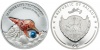 2016 Palau silver coin with embedded freshwater pearl